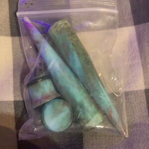 Hot Topic Aqua Stone Earrings